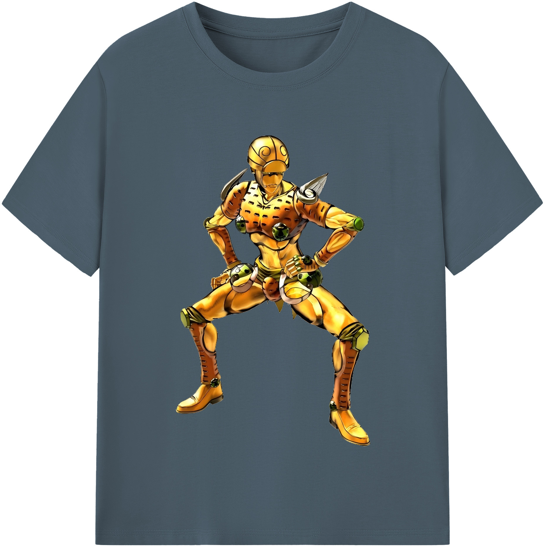 （画像用） ジョジョの奇妙な冒険 ジョルノ?ジョバァーナ JoJo's Bizarre Adventure Giorno Giovanna 綿100％半袖Tシャツ（フロントプリント）